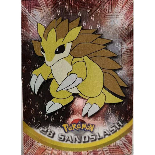 Topps Sandslash #28 - Embossed Flames Holo Foil