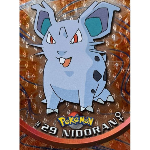 Topps Nidoran #29 - Embossed Flames Holo Foil