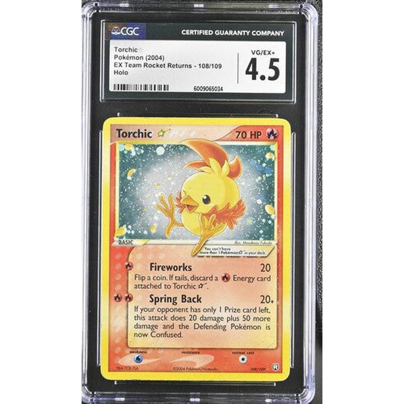 2004 Torchic☆ - EX Team Rocket Returns | CGC 4.5 |