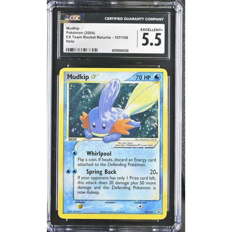 2004 Mudkip ☆ - EX Team Rocket Returns | CGC 5.5 |