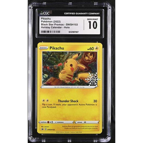 2022 Pikachu - Snowflake Stamp Promo | CGC 10 |