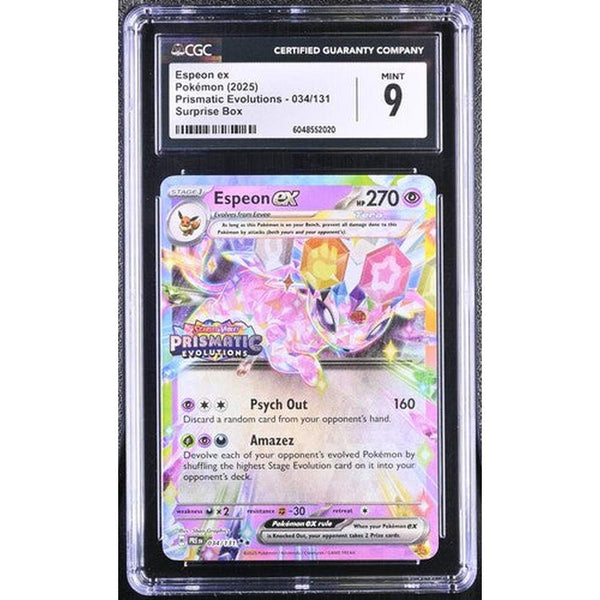 2025 Espeon ex - Prismatic Surprise Box | CGC 9 |