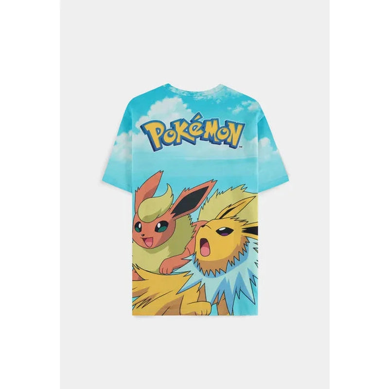 Pokemon - Eevee Evolutions Digital AOP Short Sleeved T-shirt - Small