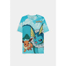 Pokemon - Eevee Evolutions Digital AOP Short Sleeved T-shirt - Small