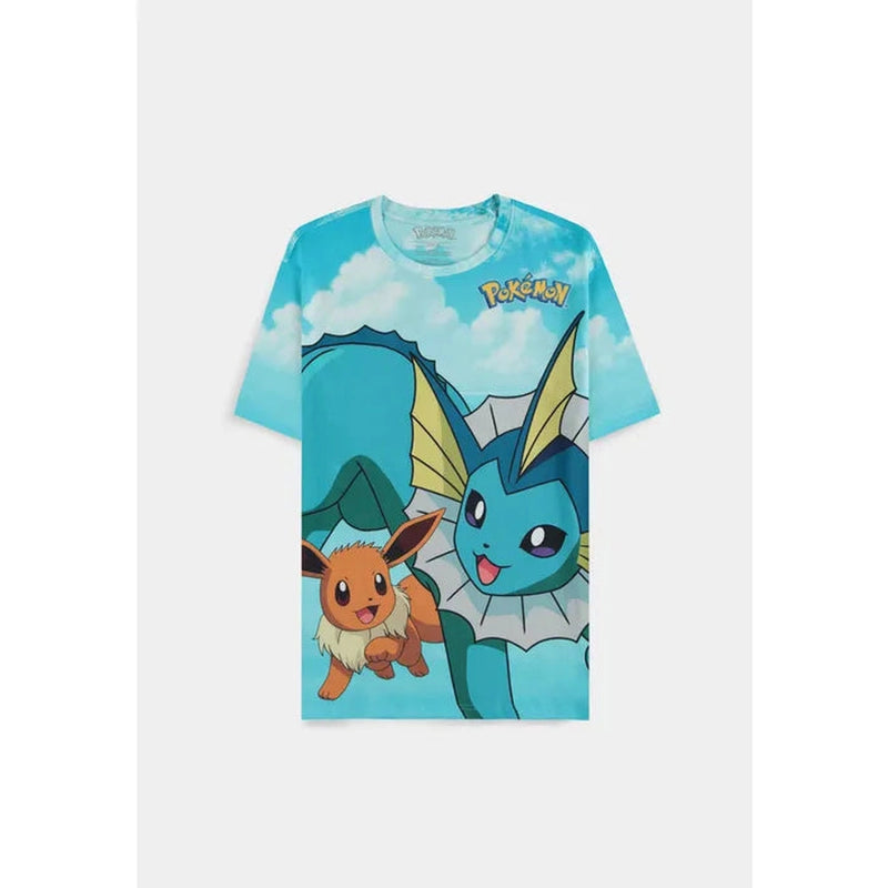 Pokemon - Eevee Evolutions Digital AOP Short Sleeved T-shirt - Small