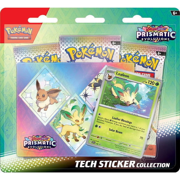 Pokemon Prismatic Evolutions Leafeon Tech Sticker