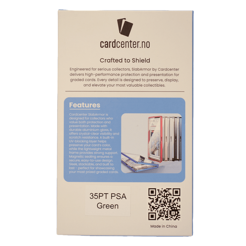 Cardcenter SlabArmor PSA Graded Cards - Grønn