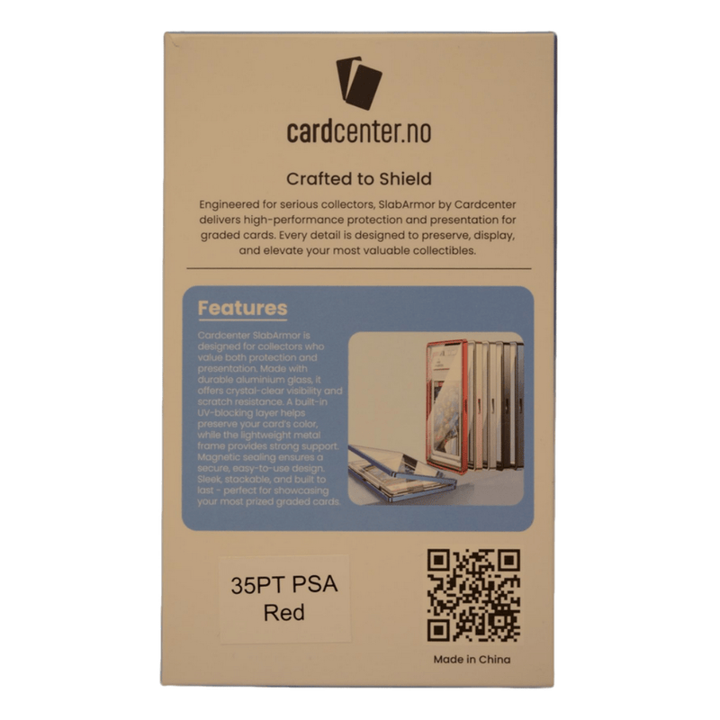 Cardcenter SlabArmor PSA Graded Cards - Rød