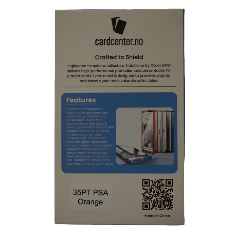 Cardcenter SlabArmor PSA Graded Cards - Oransje