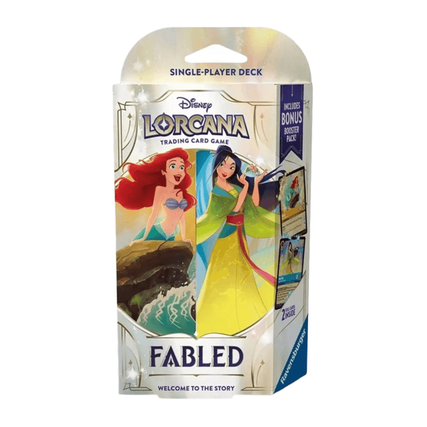 Disney Lorcana Fabled Starter Single-Player Deck - Amber & Sapphire