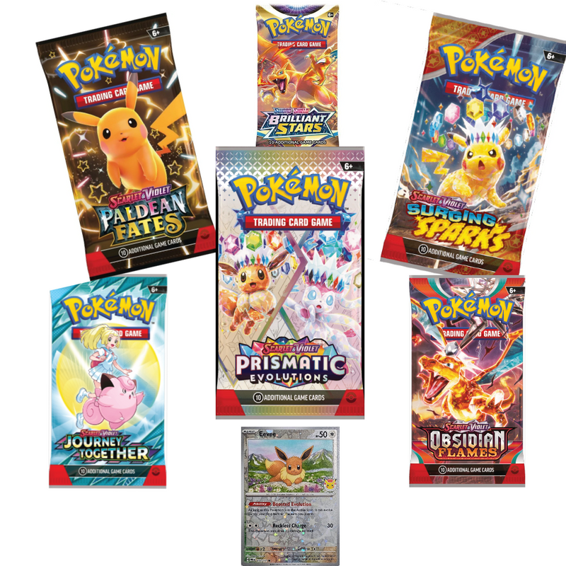 Rip And Ship Mega Booster Bundle + Eevee 25th Anniversary Stamped Promo