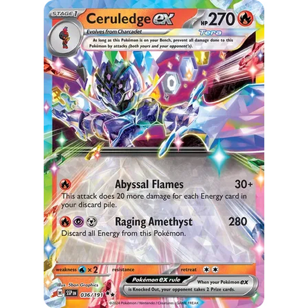 Ceruledge ex - 036/191 - Ultra Rare