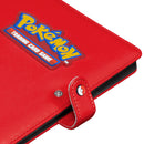 Premium Red 4-Pocket Snap Binder for Pokemon