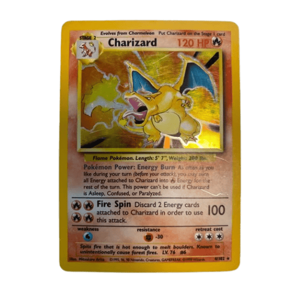 Charizard - 4/102 - Holo Rare Unlimited MP