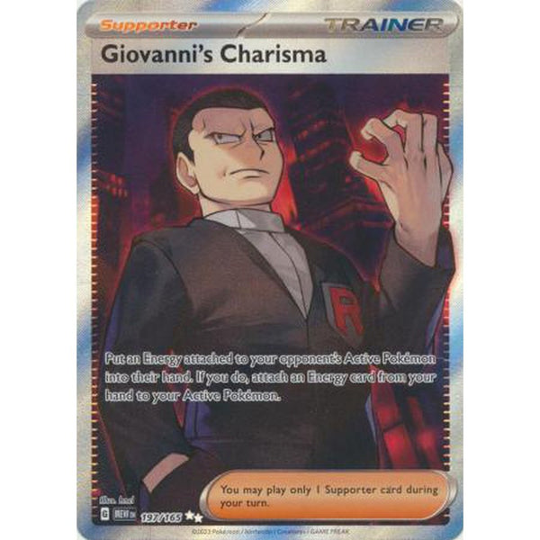 Giovanni's Charisma - 197/165 - Full Art Secret Rare