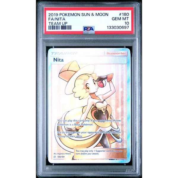 2019 POKEMON SUN & MOON TEAM UP #180 FA/NITA | PSA 10 |