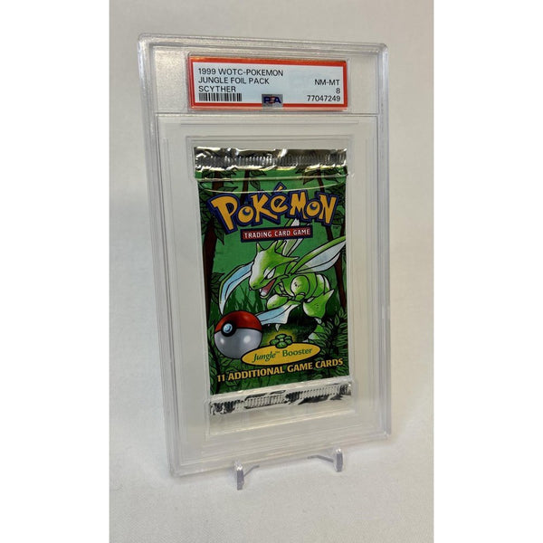 Pokemon - Jungle 1999 - Scyther Boosterpakke PSA 8