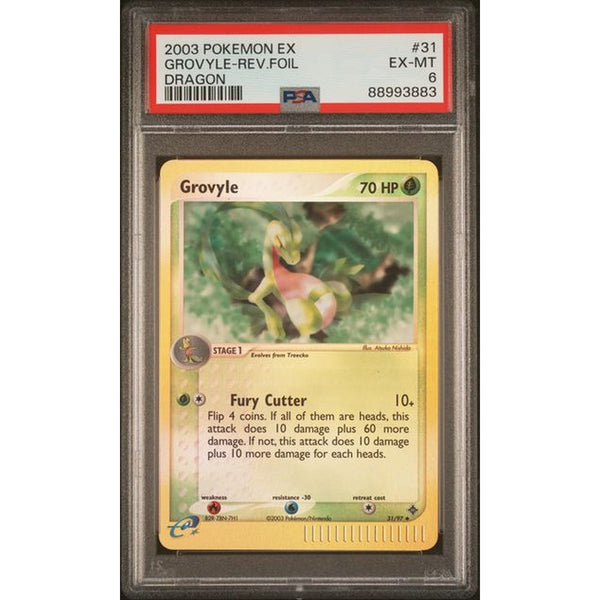 GROVYLE-REV.FOIL- EX DRAGON - PSA 6