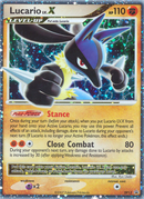 Lucario lv. X DP12 Promo 2007 MP