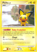 Pichu lv. 6 93/123 Mysterious Treasures 2007 HP