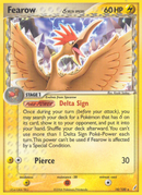 Fearow reverse holo 18/100 Crystal Guardians 2006 LP