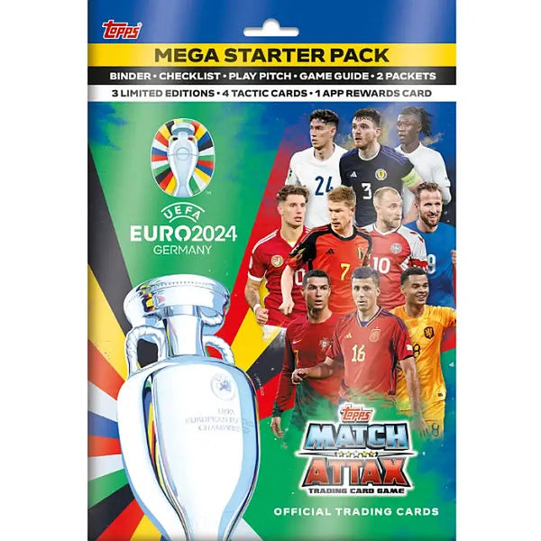 Match Attax 2024 UEFA Euro Starter Pack Fotball Kort Med Perm