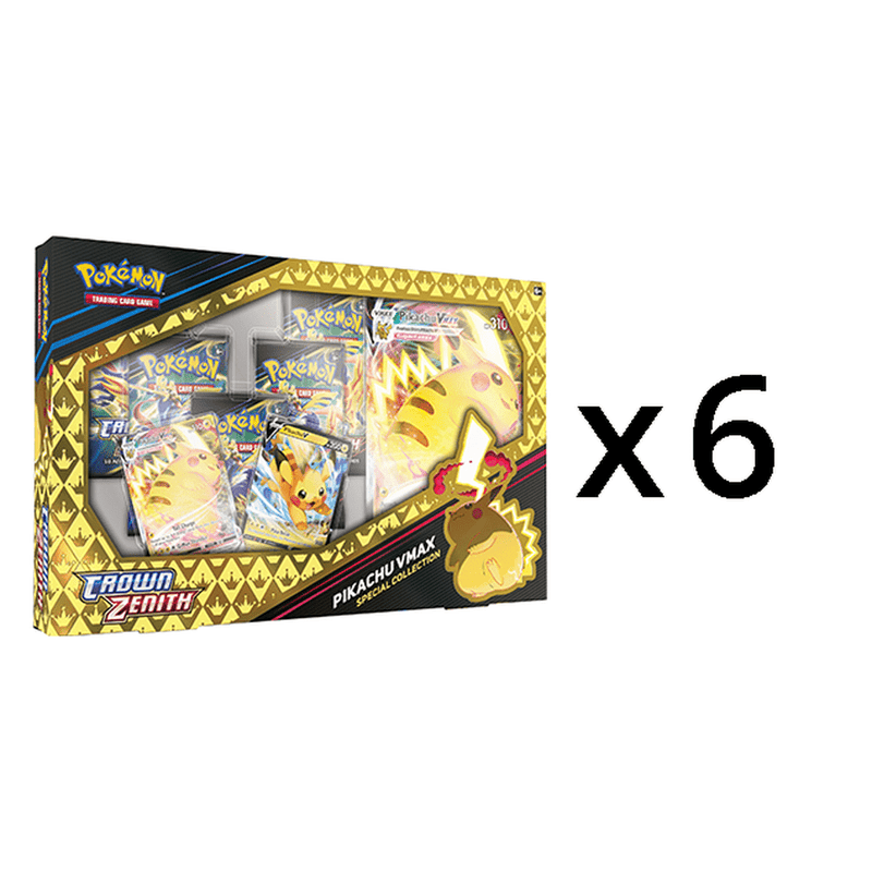 Pokemon Crown Zenith – Special Collection Pikachu VMAX Sealed Case 6 stk