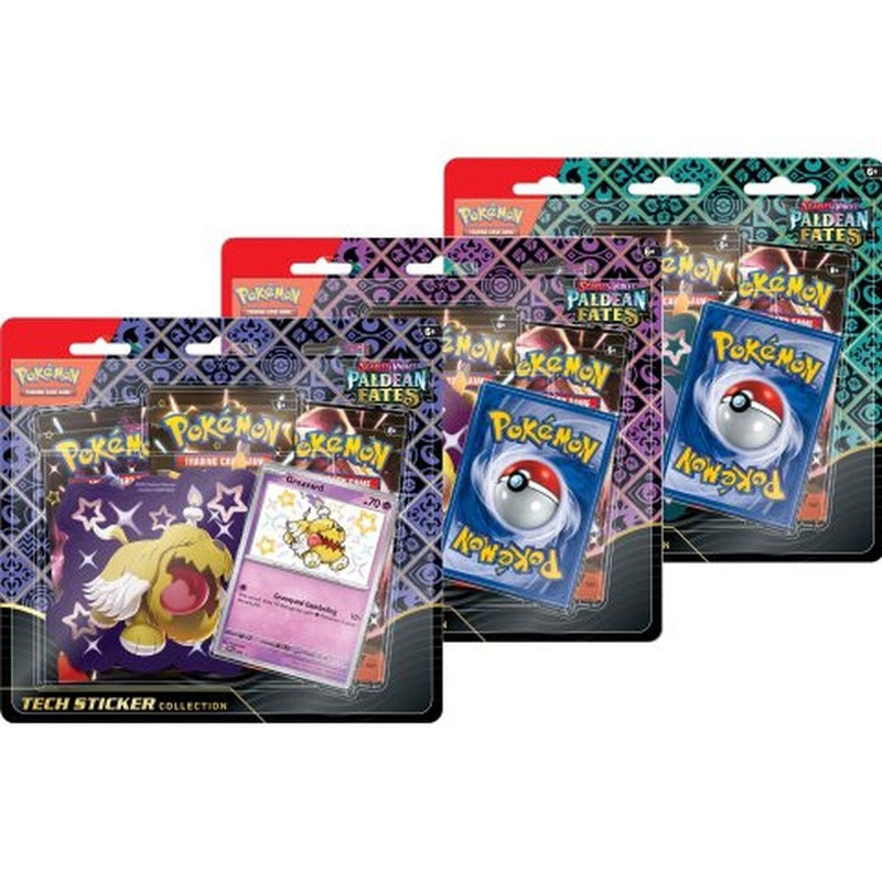 Pokemon - Paldean Fates Tech Sticker Display 12 Stk.