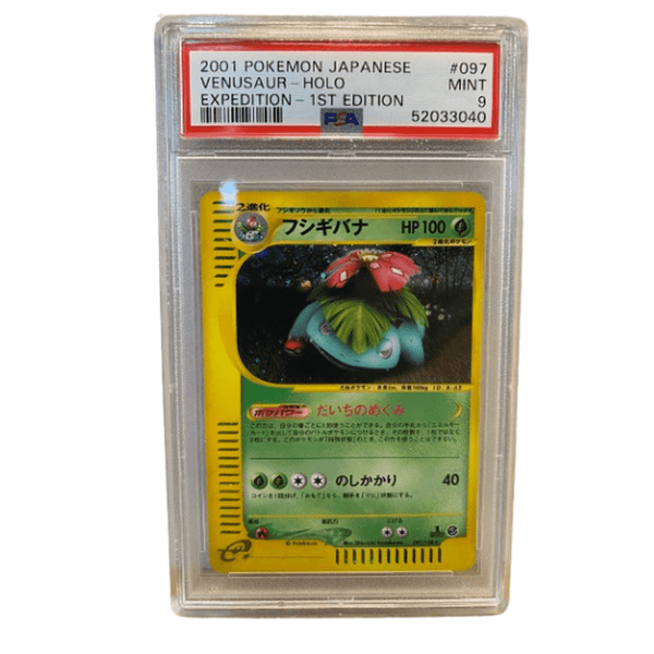 2001 VENUSAUR-HOLO - JAPANESE EXPEDITION - 1ST EDITION | PSA 9 |
