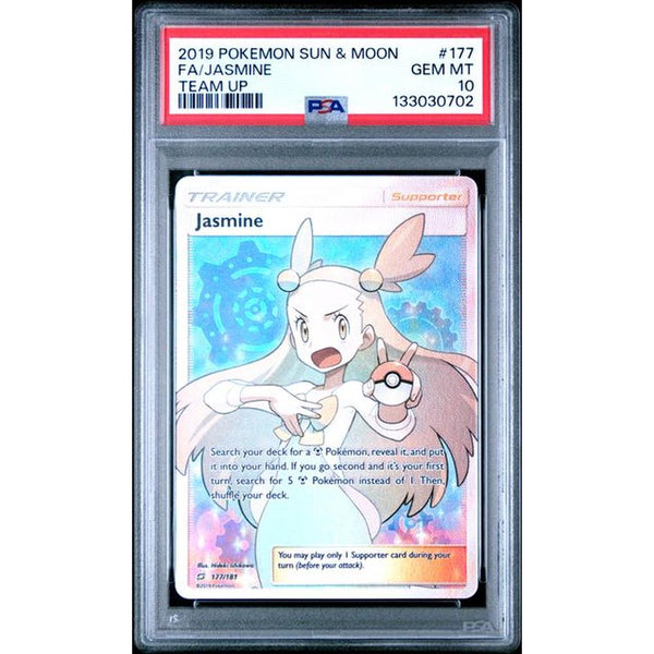 2019 POKEMON SUN & MOON TEAM UP #177 FA/JASMINE | PSA 10 |