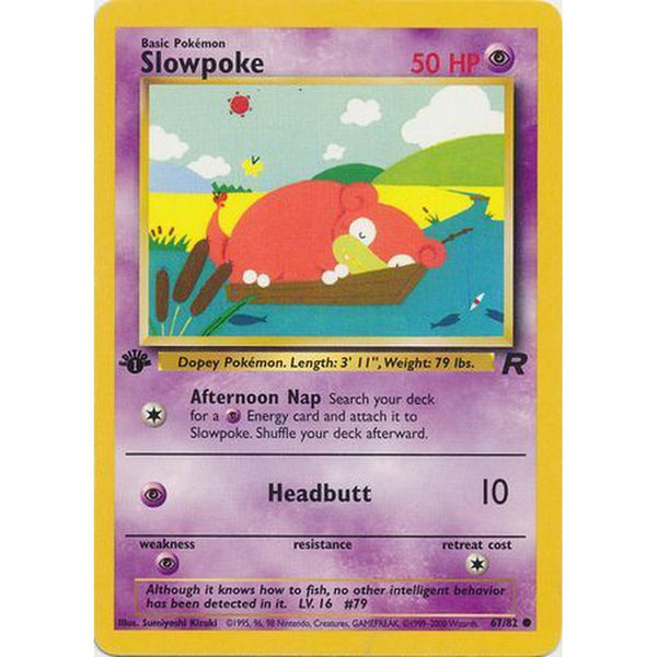 Slowpoke - 67/82 - Common 1st Edition