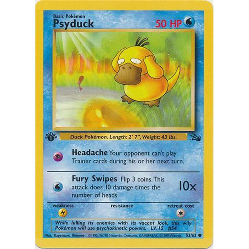 Psyduck - 53/62 - Common 1st Edition