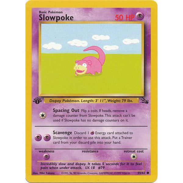 Slowpoke - 55/62 - Common 1st Edition