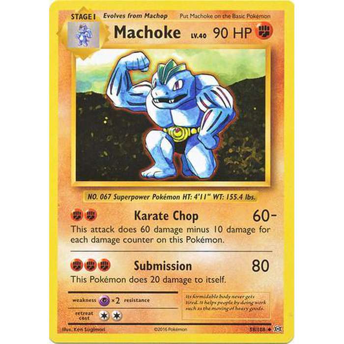 Machoke - 58/108 - Uncommon