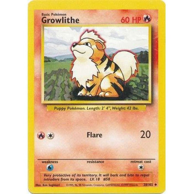 Growlithe - 28/102 - Uncommon Unlimited