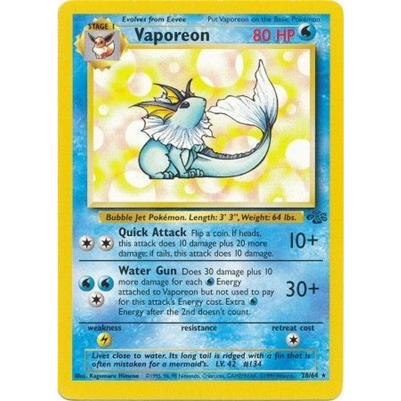 Vaporeon - 28/64 - Rare Unlimited