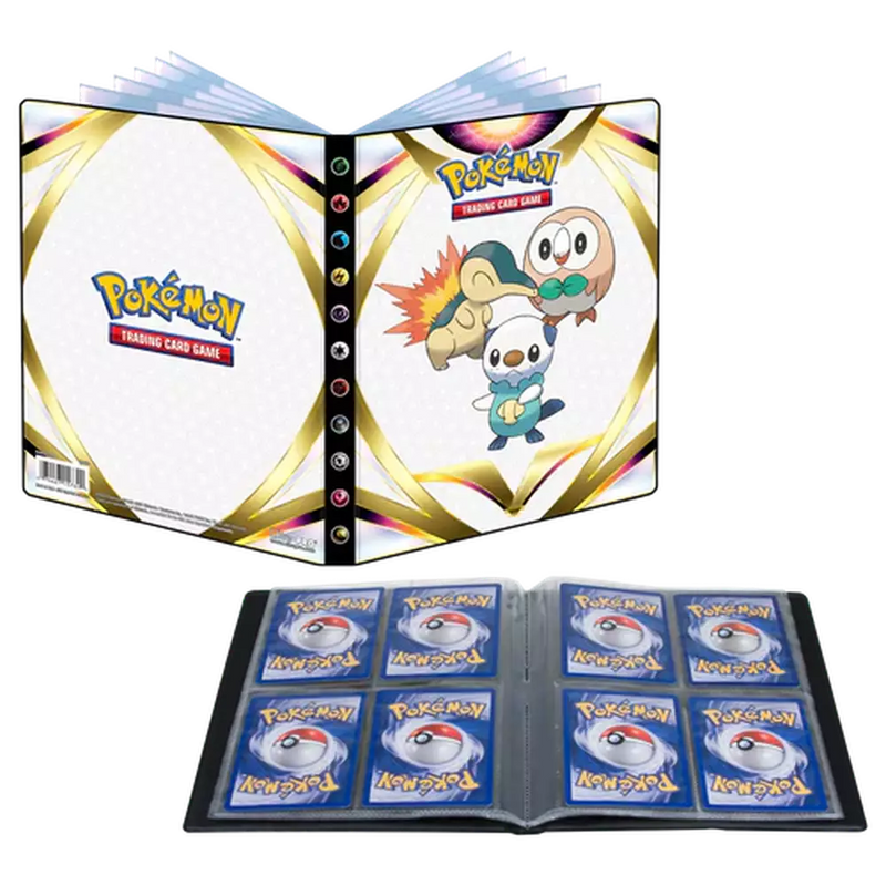 4-Pocket Portfolio for Pokémon Cyndaquil, Rowlet, and Oshawott