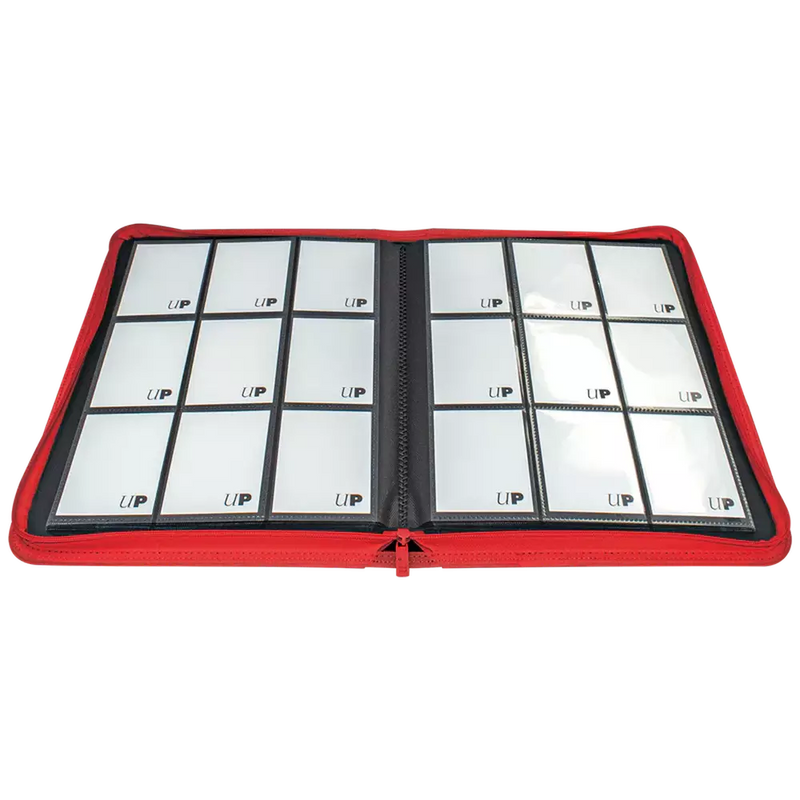 Premium 9-Pocket Zippered Red PRO-Binder