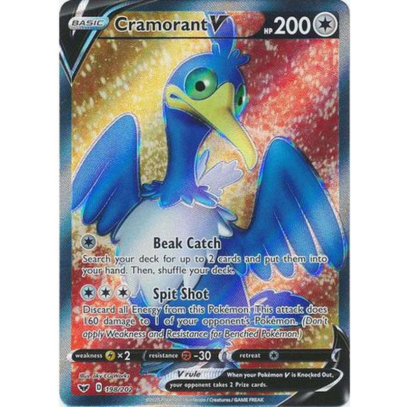 Cramorant V - 198/202 - Full Art Ultra Rare