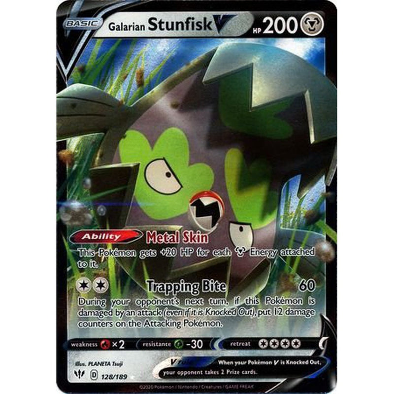 Galarian Stunfisk V - 128/189 - Ultra Rare