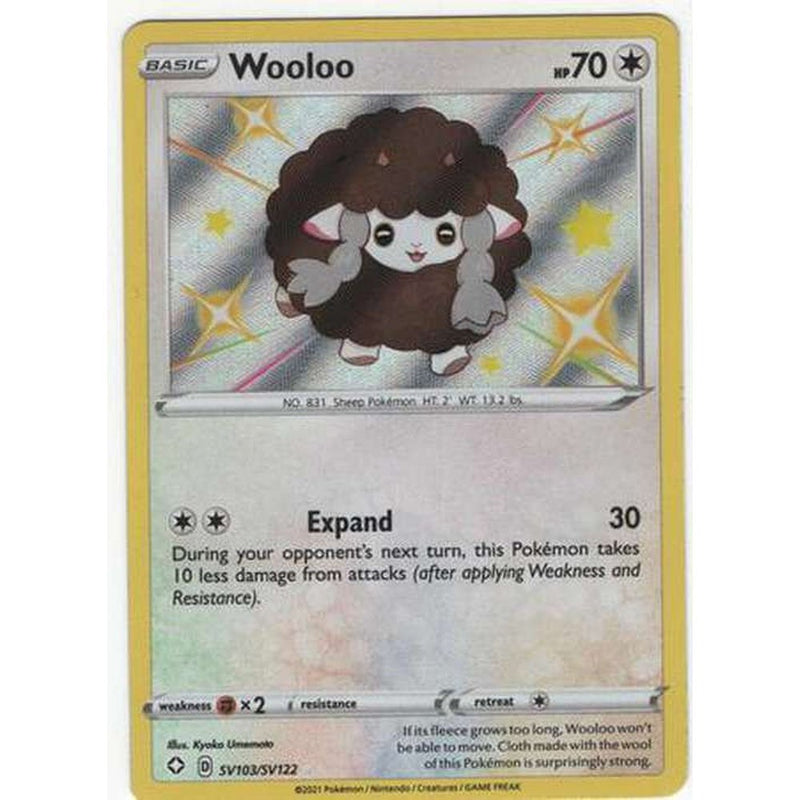 Wooloo - SV103/SV122 - Shiny Rare