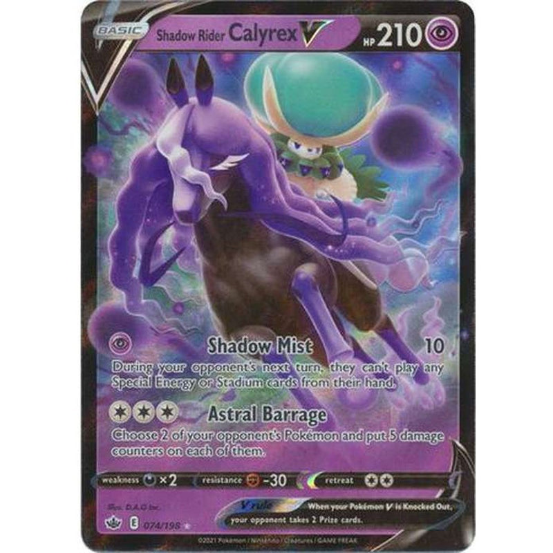 Shadow Rider Calyrex V - 074/198 - Ultra Rare