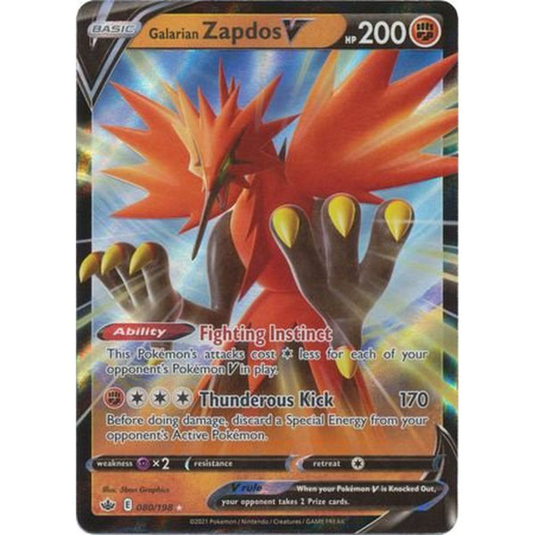Galarian Zapdos V - 080/198 - Ultra Rare