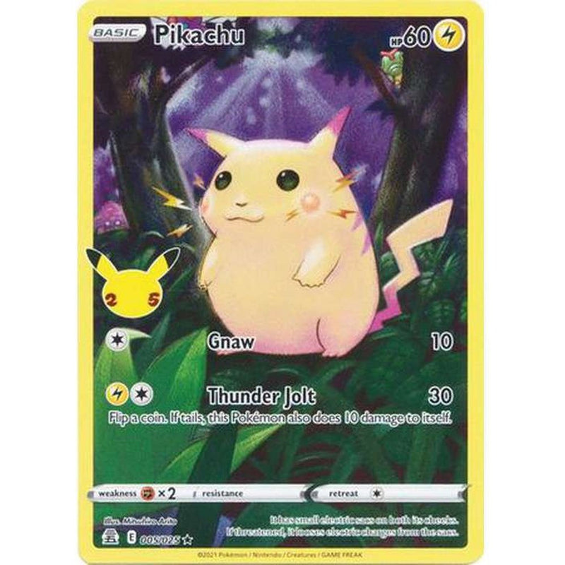 Pikachu - 5/25 - Full Art Holo Rare