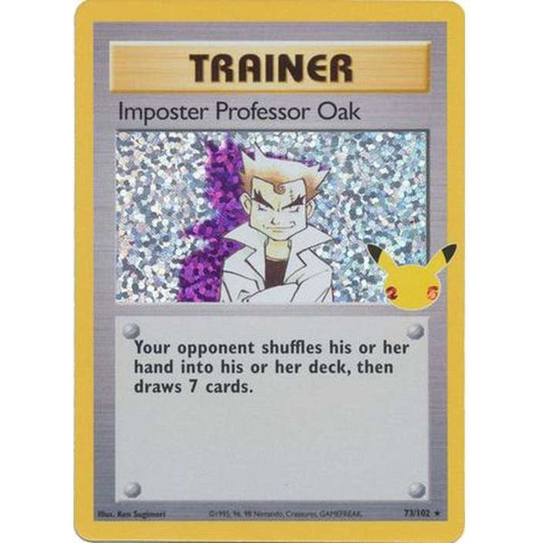 Imposter Professor Oak - 73/102 - Holo Rare Classic Collection