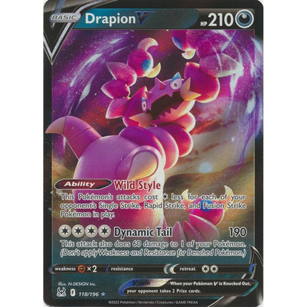 Drapion V - 118/196 - Ultra Rare