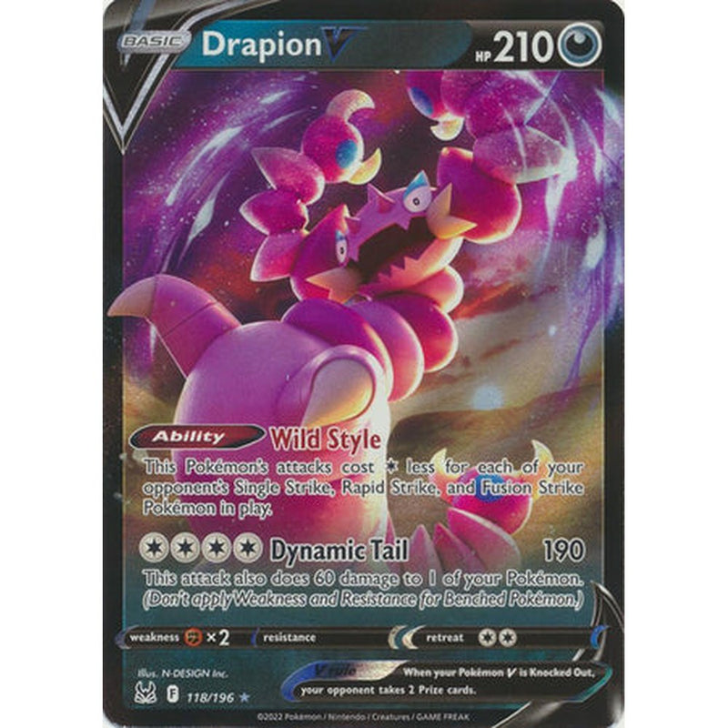 Drapion V - 118/196 - Ultra Rare