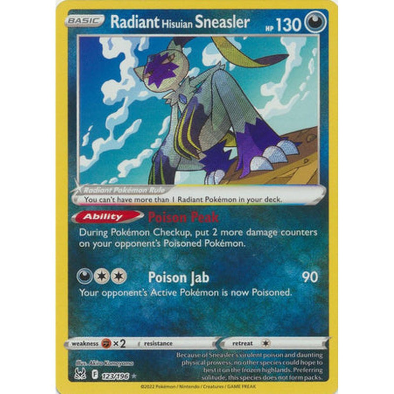 Radiant Hisuian Sneasler - 123/196 - Radiant Rare