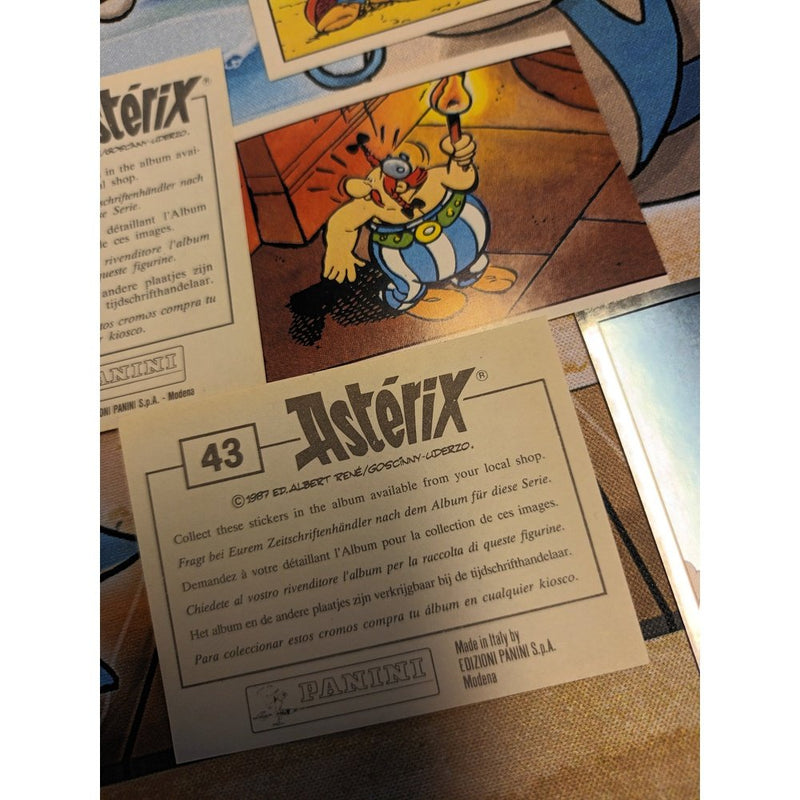 Asterix Panini Stickers fra år 1987!