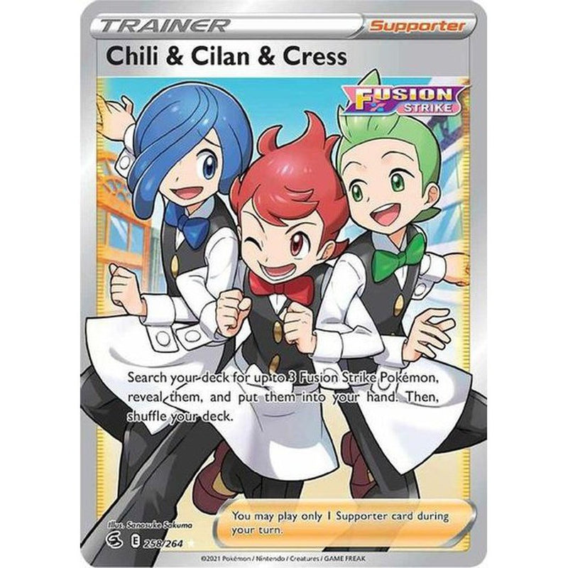 Chili & Cilan & Cress - 258/264 - Full Art Ultra Rare